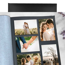 Load image into Gallery viewer, Glamour Black Dry Mount Photo Album Medium