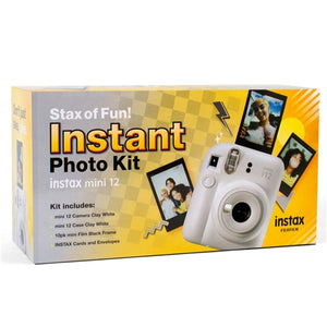 Fujifilm Instax Mini 12 Camera Clay White Kit