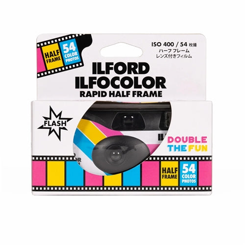 Ilford Ilfocolour Rapid Half Frame 54 EXP Single Use Camera