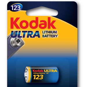 Kodak Ultra CR123A 3V Lithium Battery