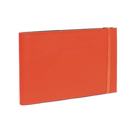Citi Flaming Orange Leather 4x6 Photo Album