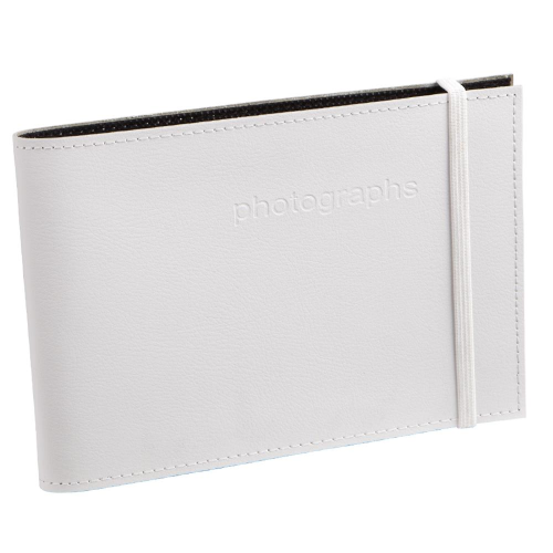 Citi White Leather 4x6 Photo Album