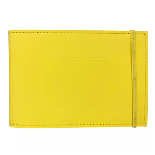 Citi Vibrant Yellow Leather 4x6 Photo Album
