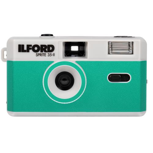 Ilford Sprite 35-II Reusable Camera - Silver & Teal