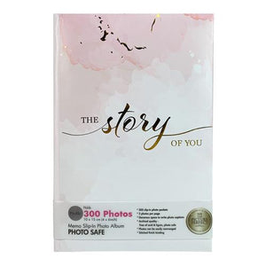 Story Candy Pink Slip-in 4x6 (300) Photo Album