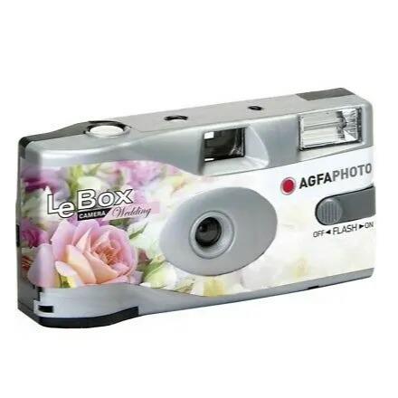 Agfa LeBox  Wedding 400 ISO 35mm Flash 27 EXP - Disposable Film Camera