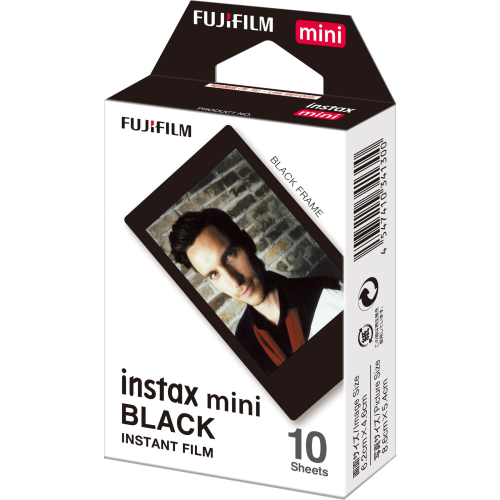 Fujifilm Instax Mini Film Black Frame 10 Pack