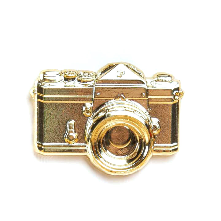 Nikon F Gold SLR Camera Pin